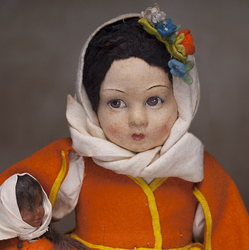 Antique Character Girl  Rita by Lenci