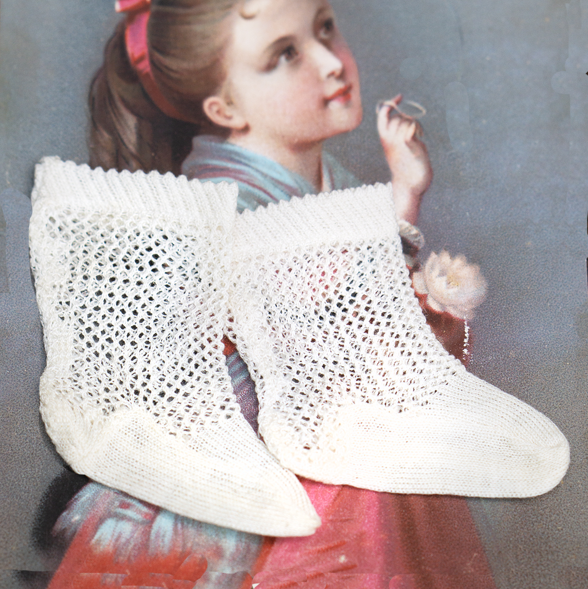 Antique white  Jumeau socks