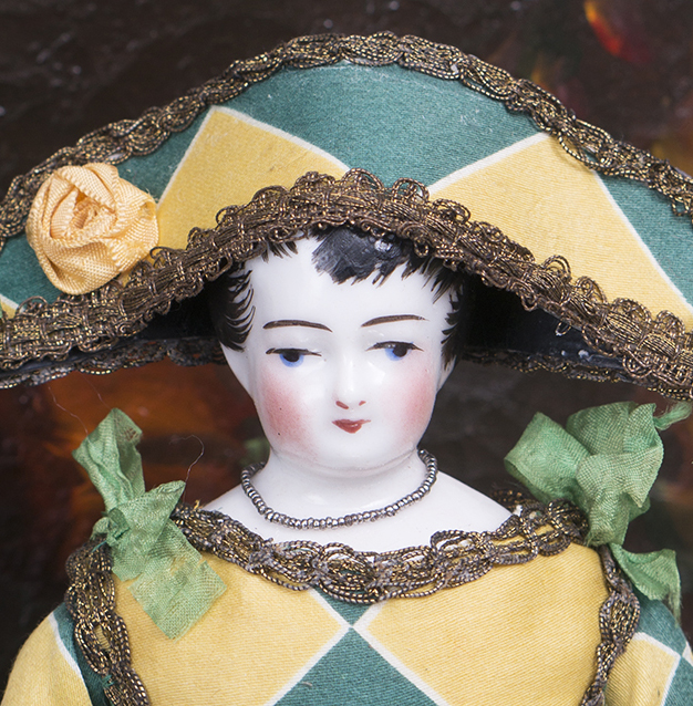 Antique French Fashion   Harlequin doll