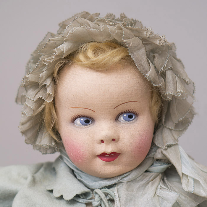 Antique French Felt Raynal Baby doll