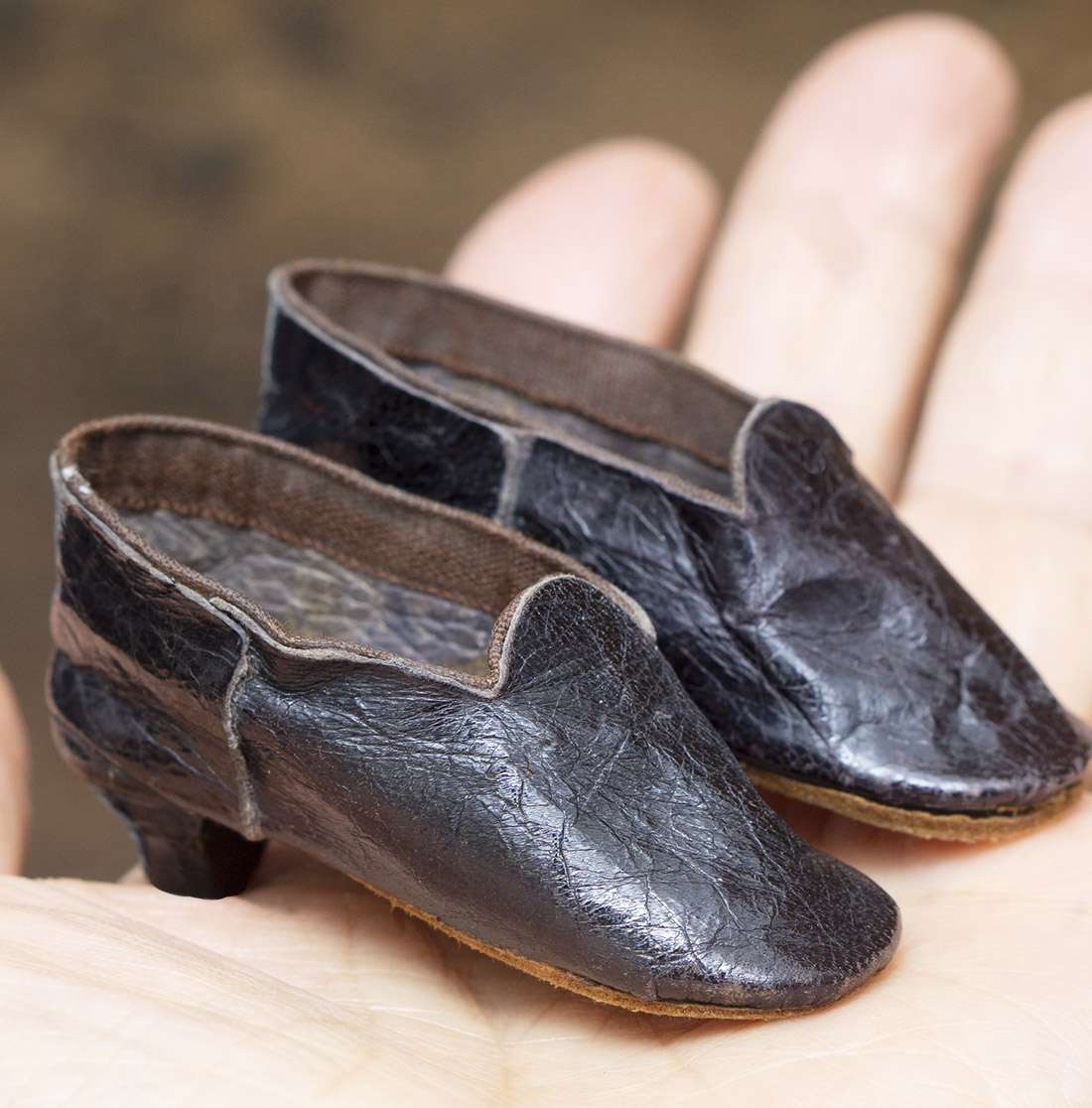 Antique fashion doll shoes