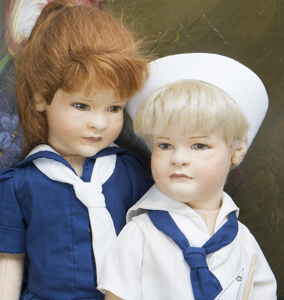 Lillian and Arthur dolls