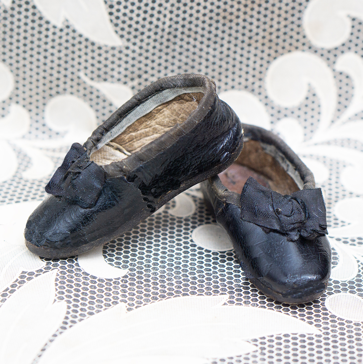 Antique leather shoes