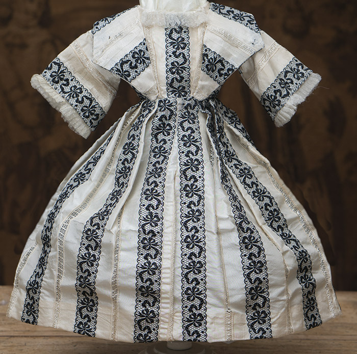 Antique Silk Dress for fashion doll