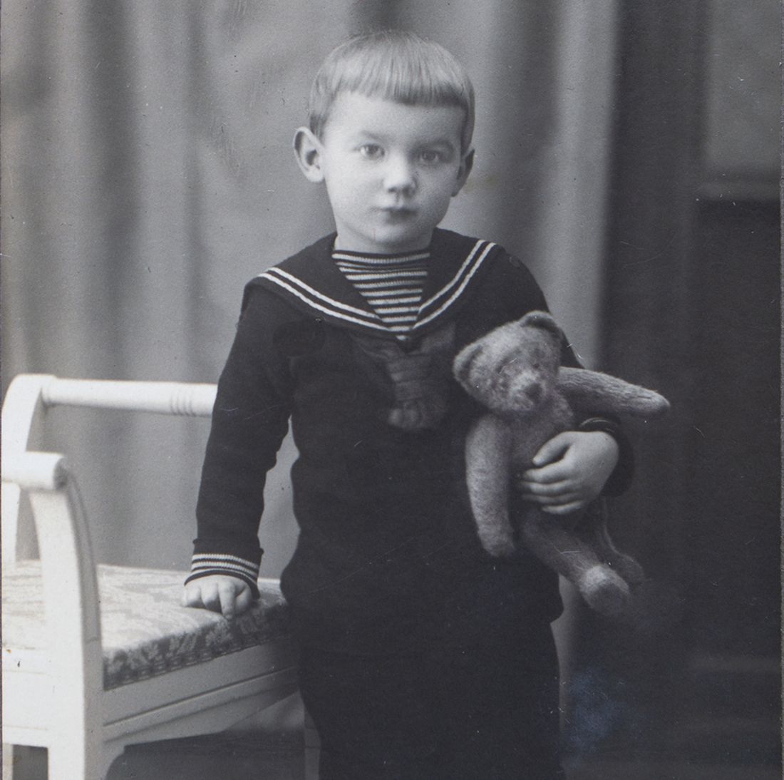 Boy with Teddy Bear