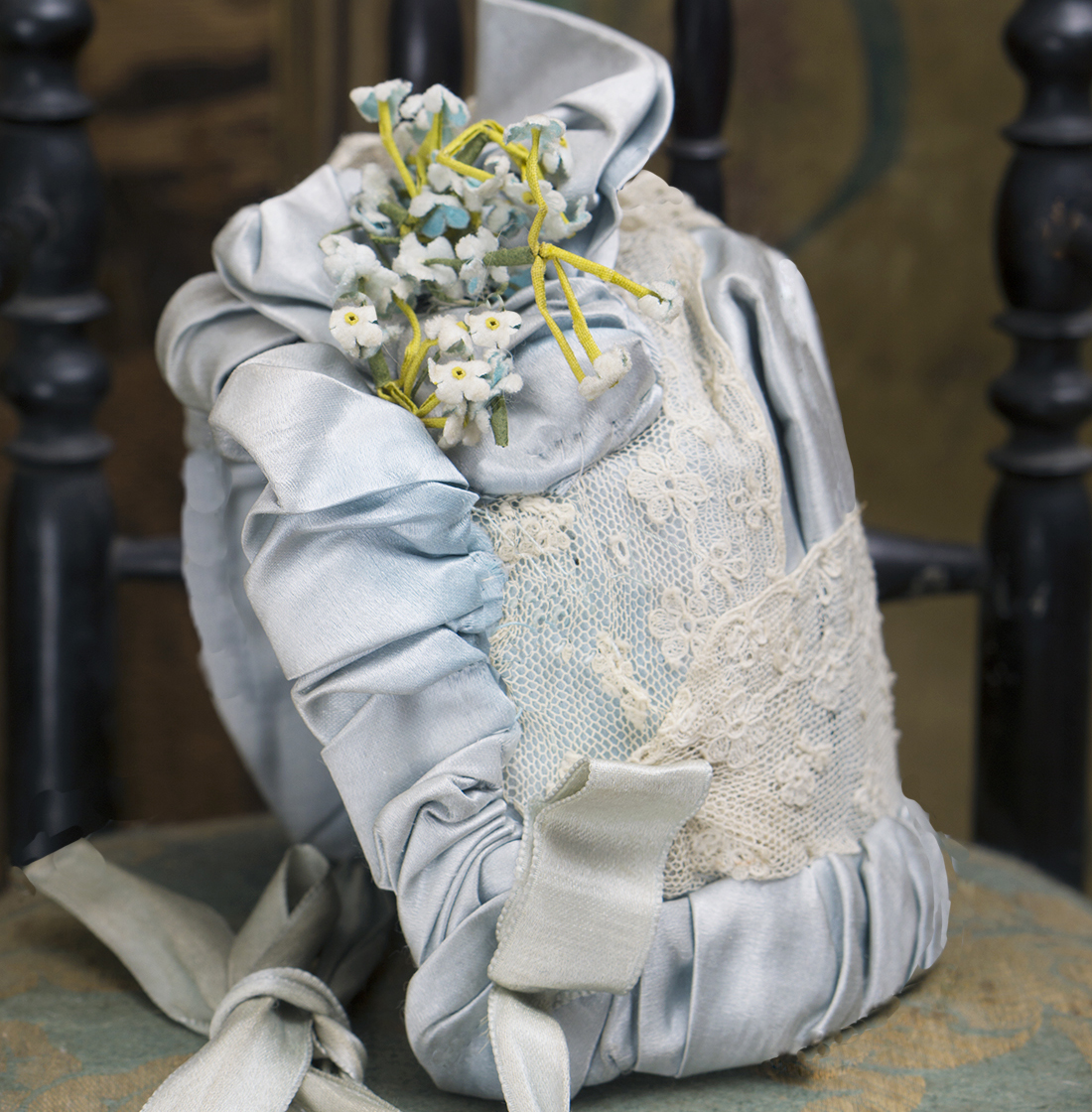 Antique Silk Bonnet