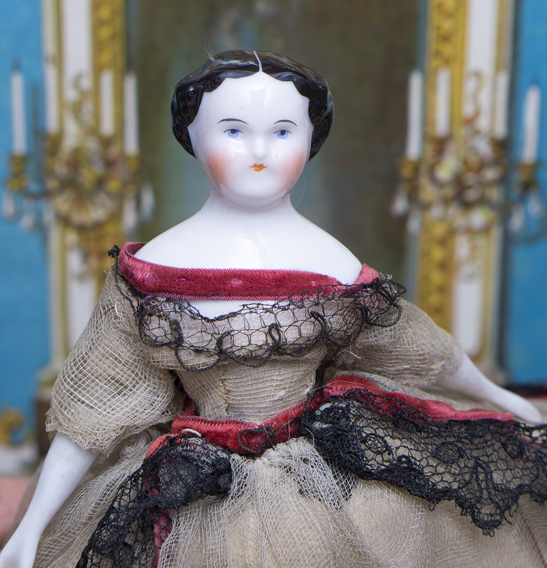 6in Antique Miniature doll