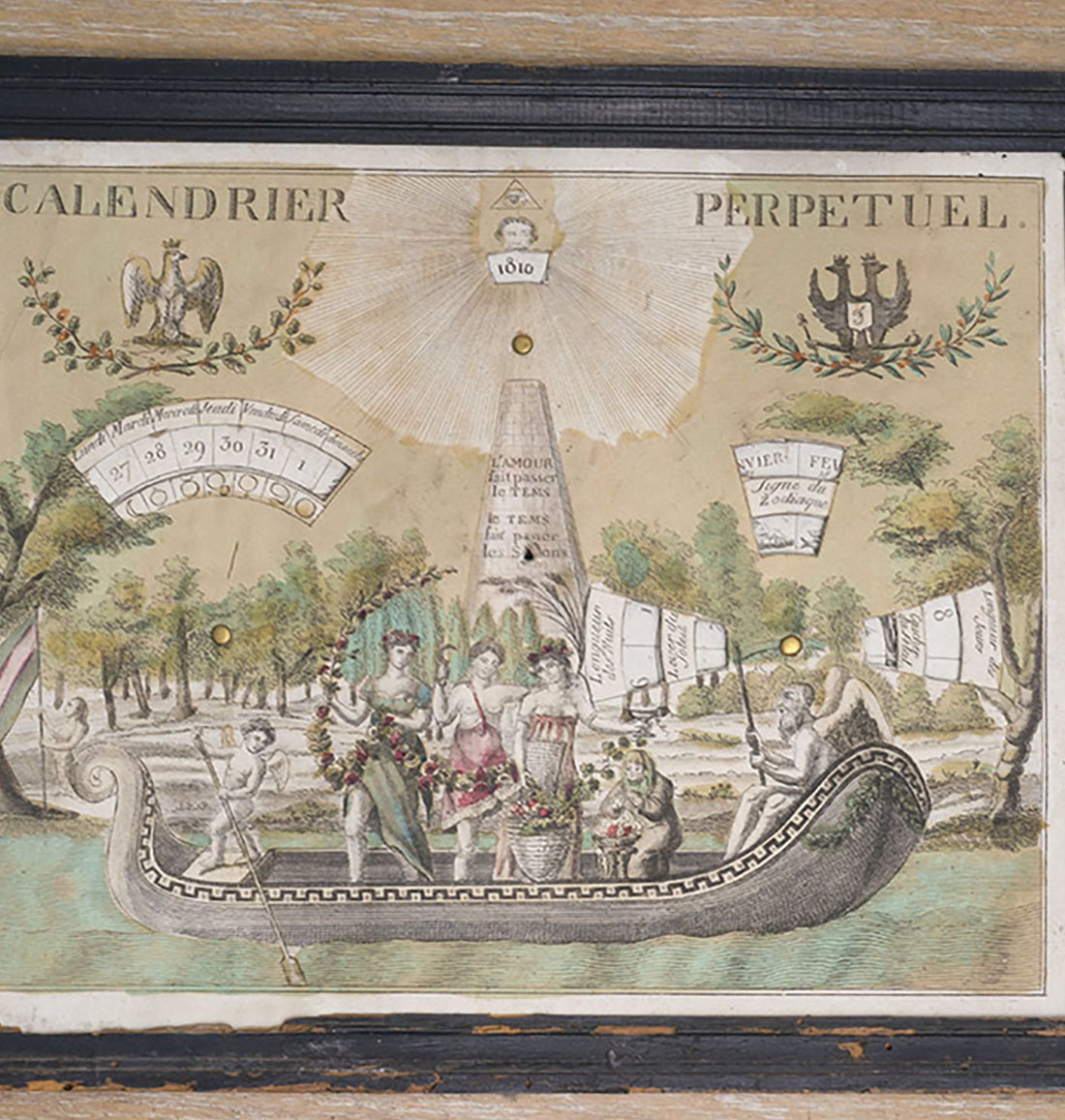 Perpetual calendar 1810 - 1820s.