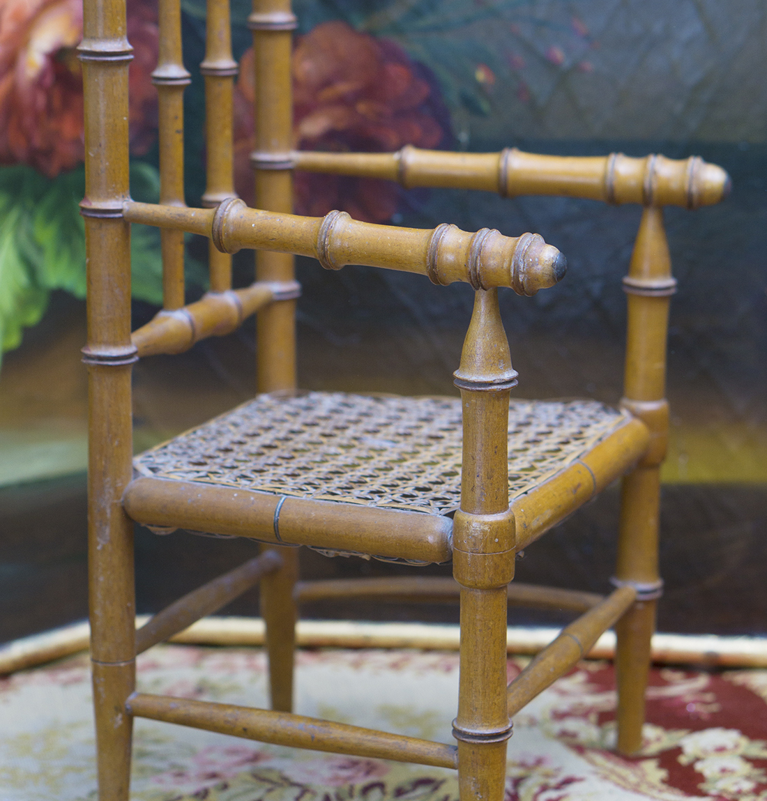  DOLL CHAIR WITH WOVEN SEAT