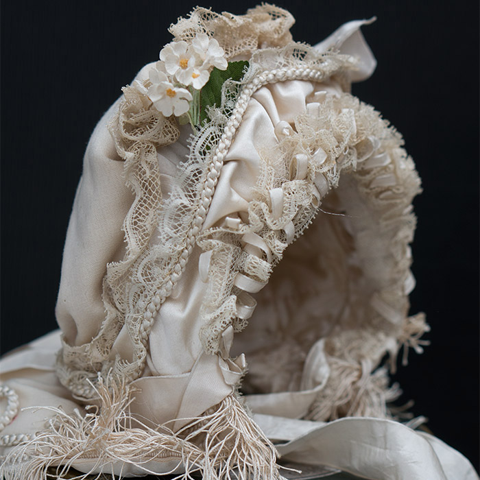 Antique Original Silk  Bonnet