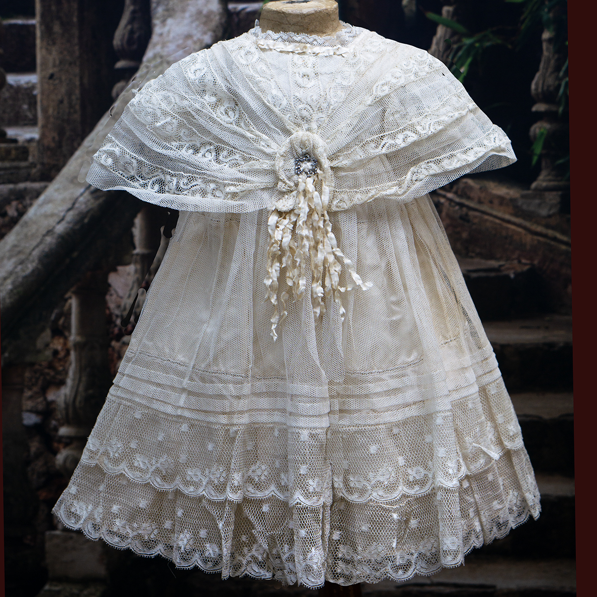 Antique dress for doll 22-24