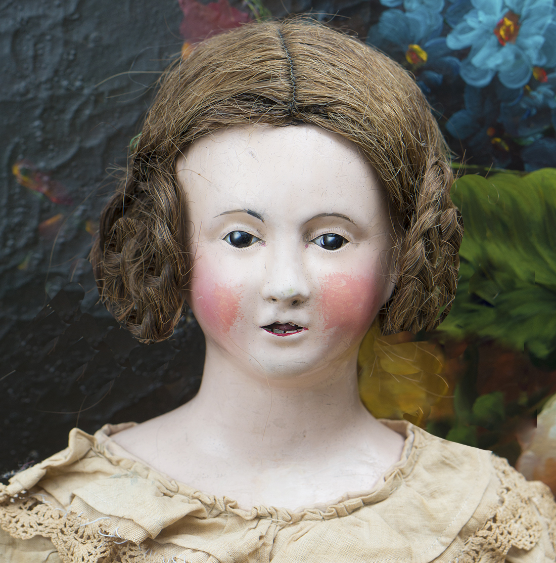 Papier Mache Early Large doll