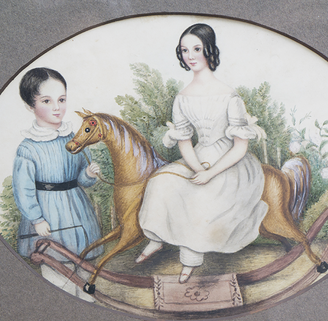 Antique Portrait of two child