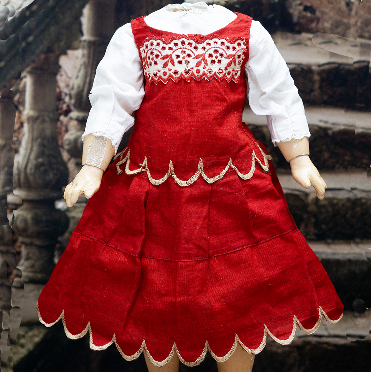 Antique Doll Dress and Blouse