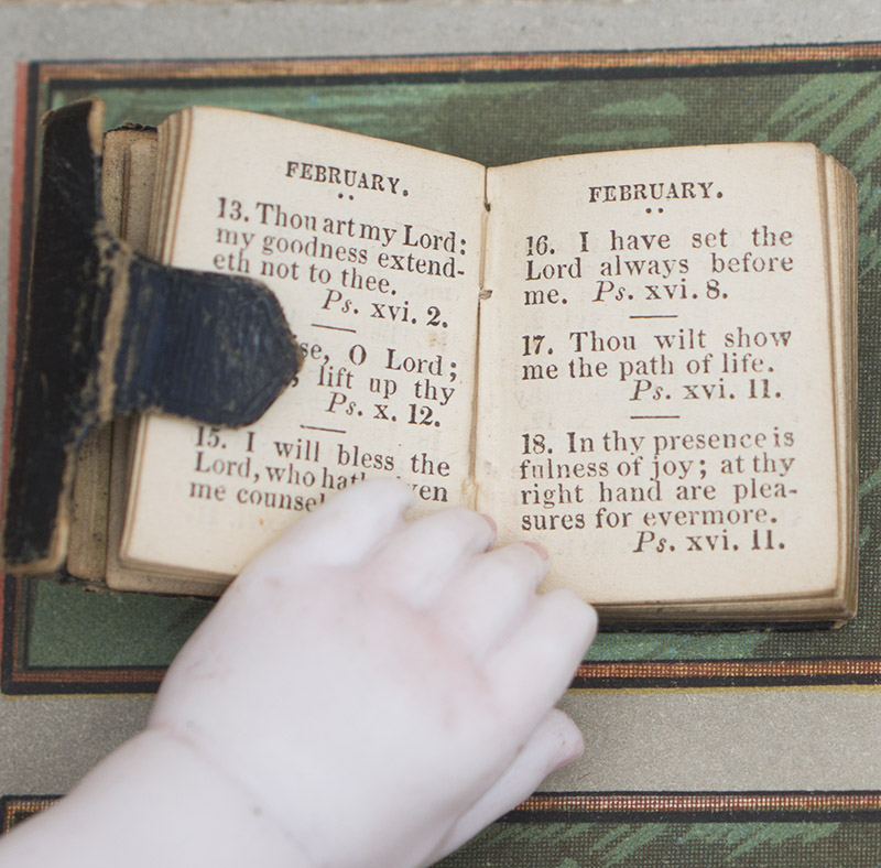 Antique Miniature Leather book, 1847