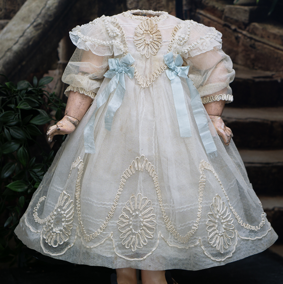 Antique French Tulle lace dress