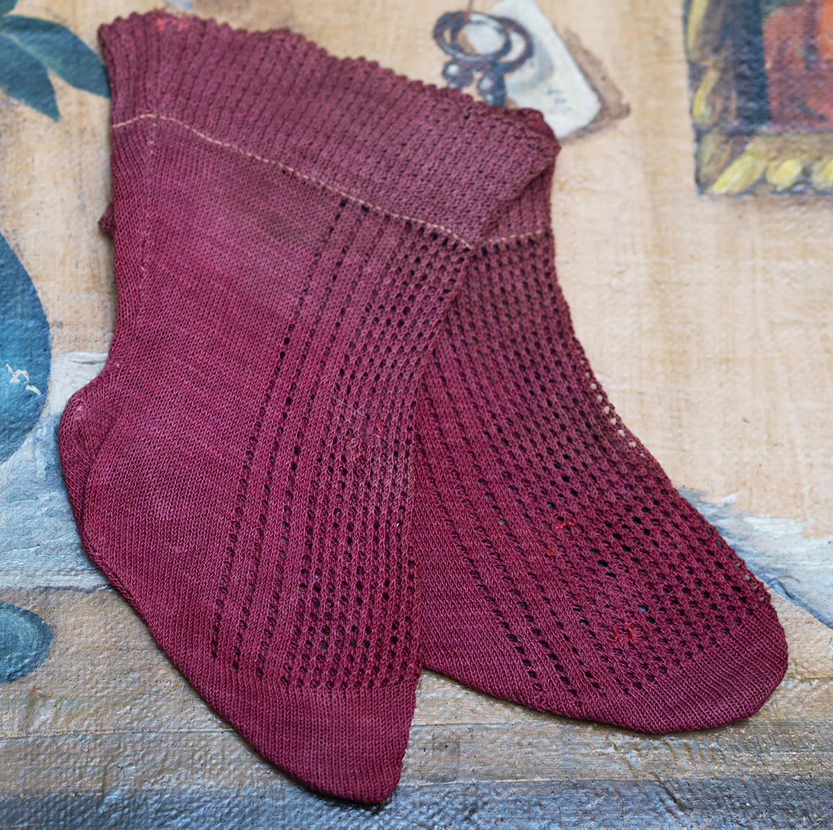 Antique Jumeau factory socks