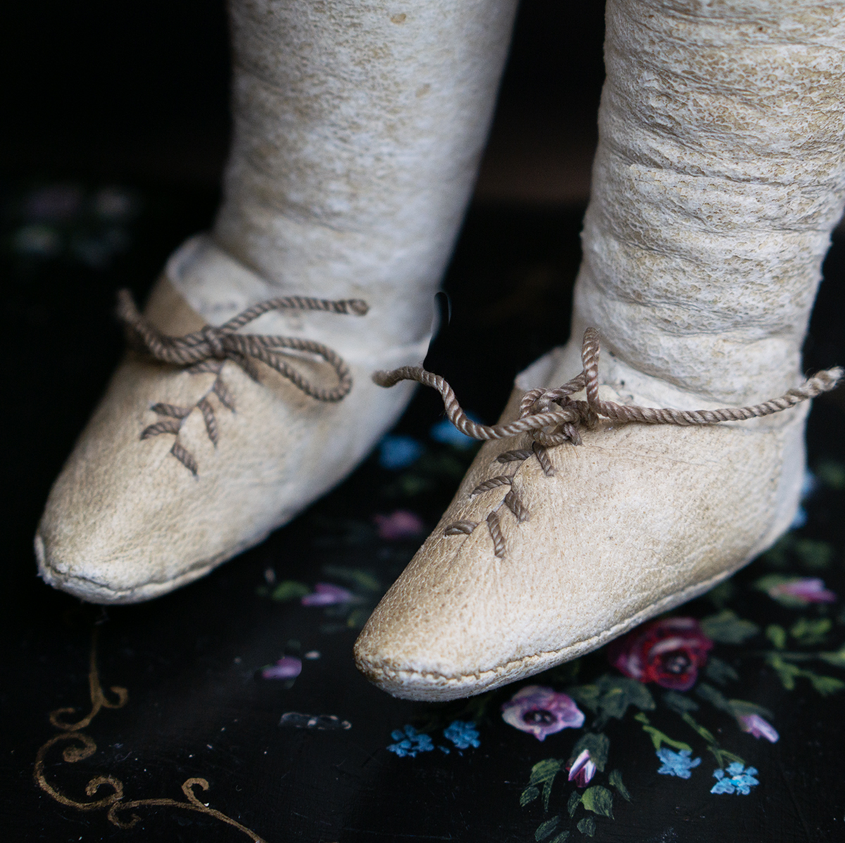 Antique French original slippers