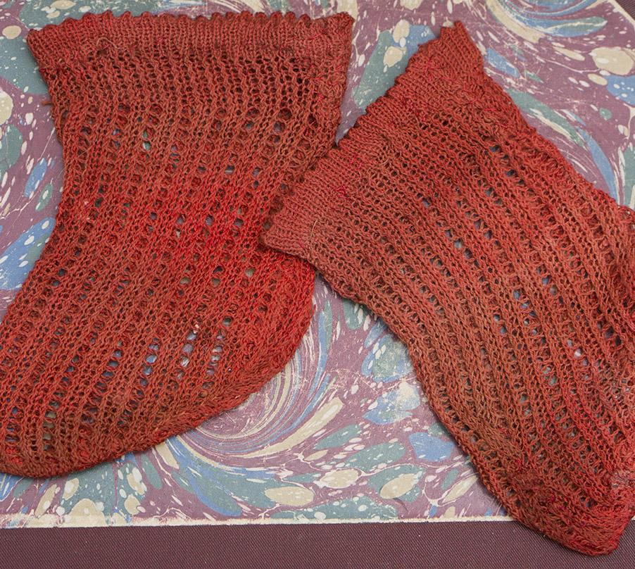 Antique Red Jumeau Socks