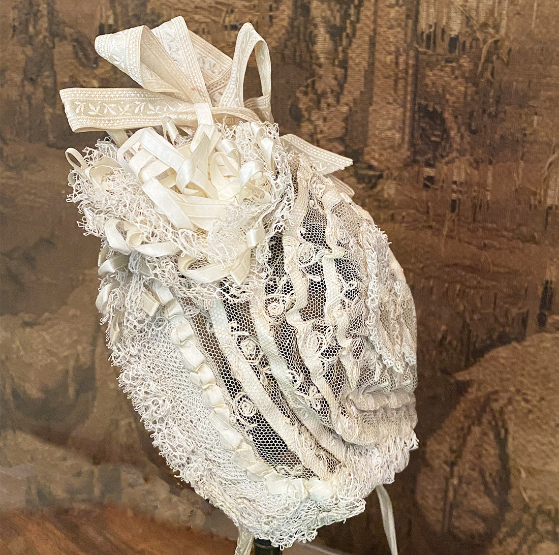 Antique doll bonnet