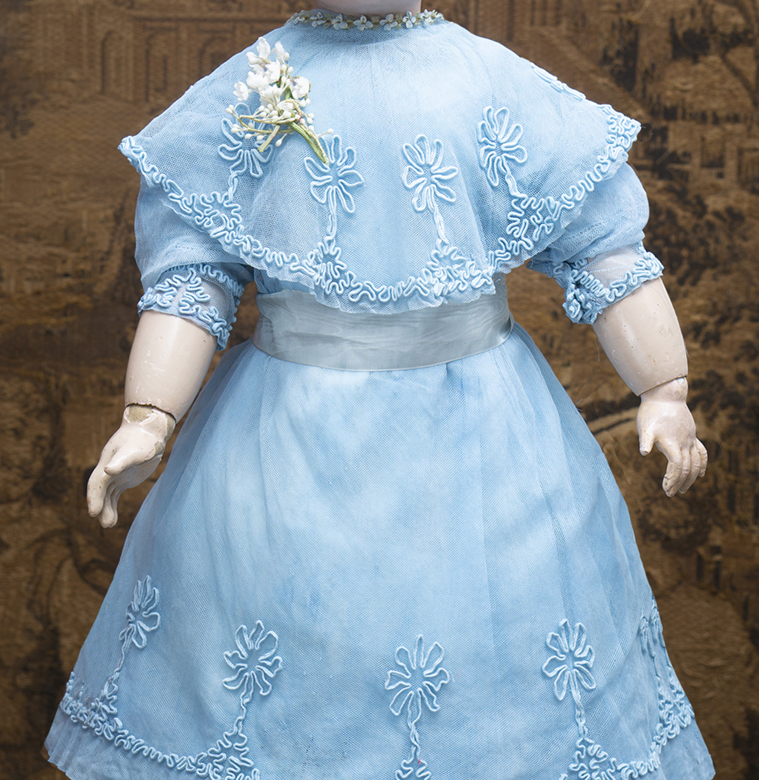 Antique tulle lace dress
