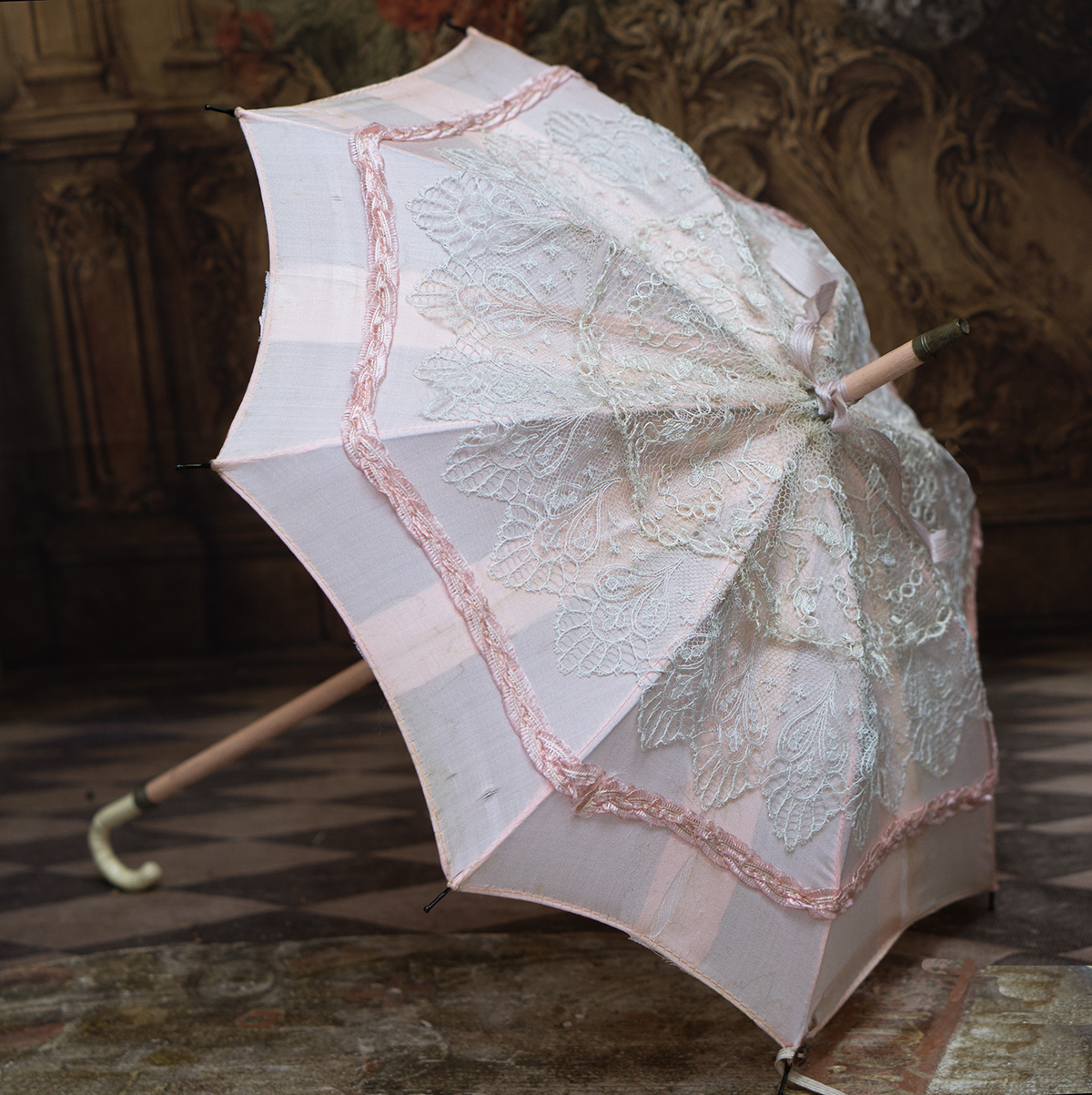 Antique doll parasol