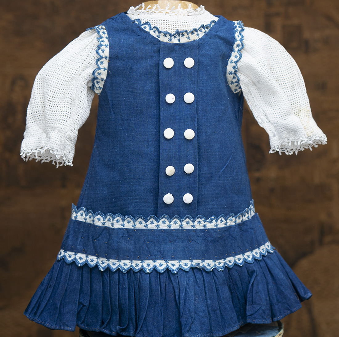 Antique Pinafore dress and blouse