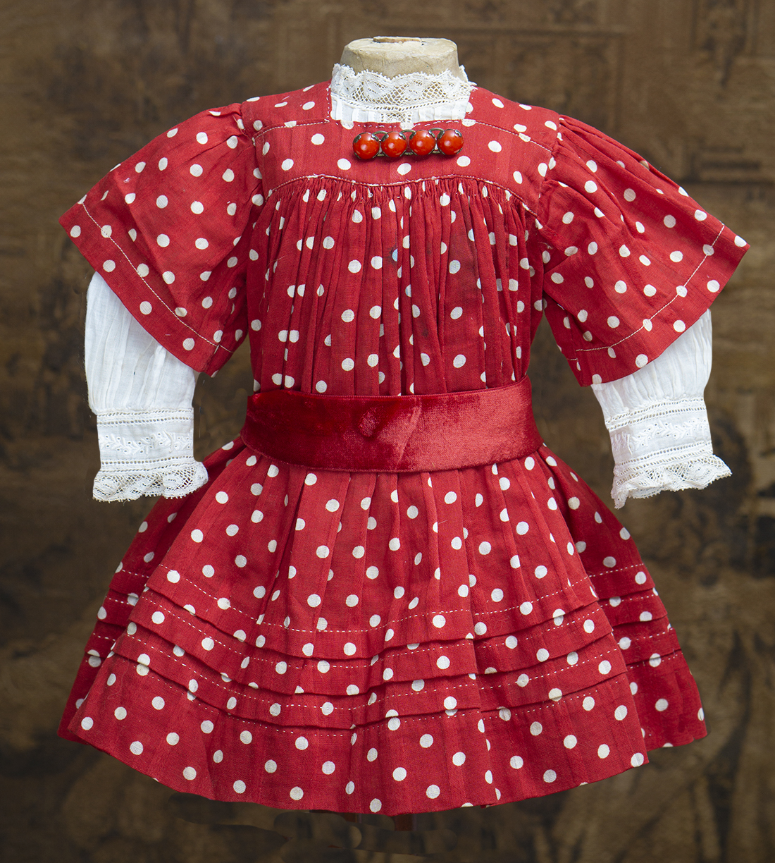 Antique dotted dress