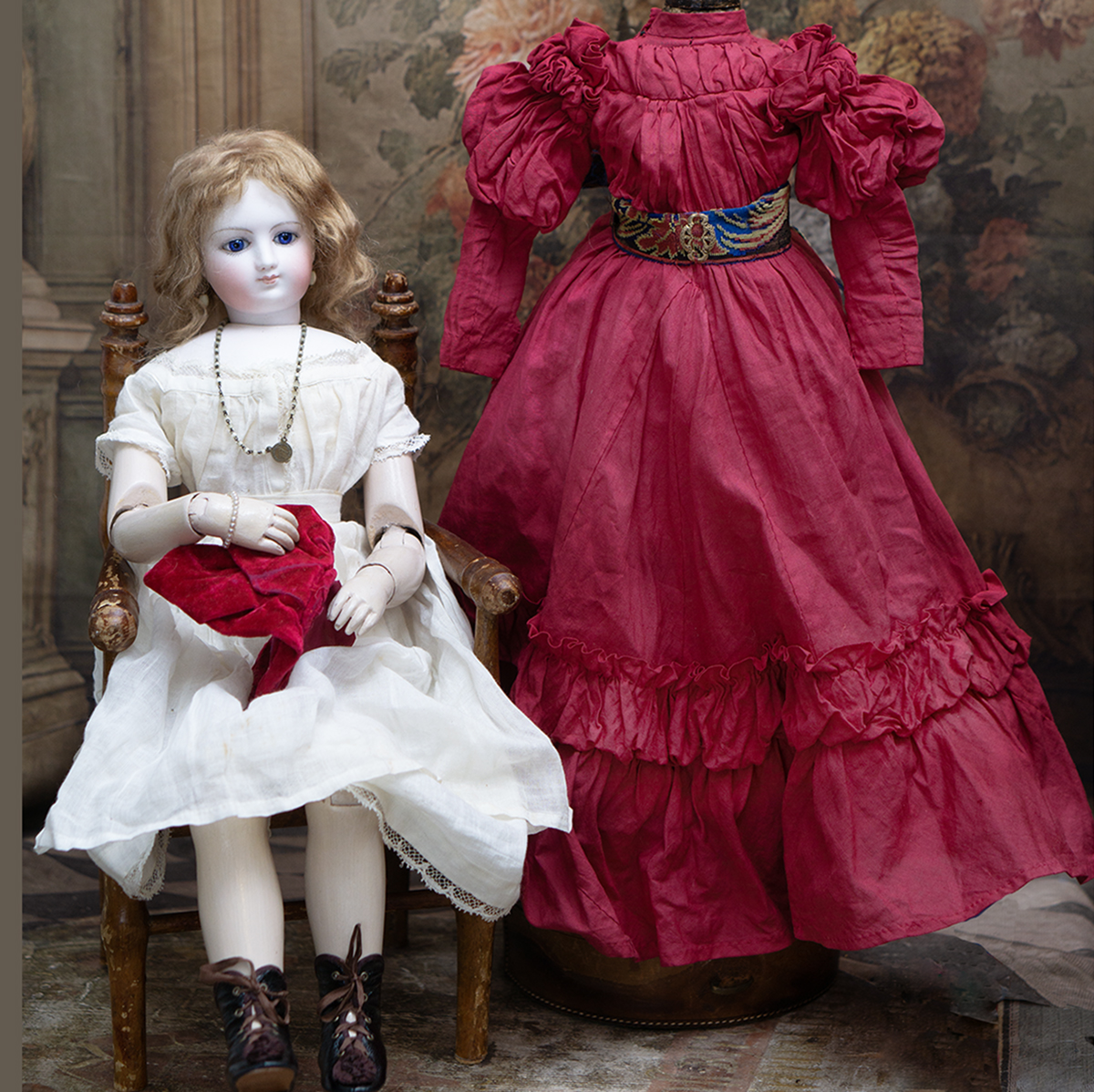 Fashion doll with wooden body