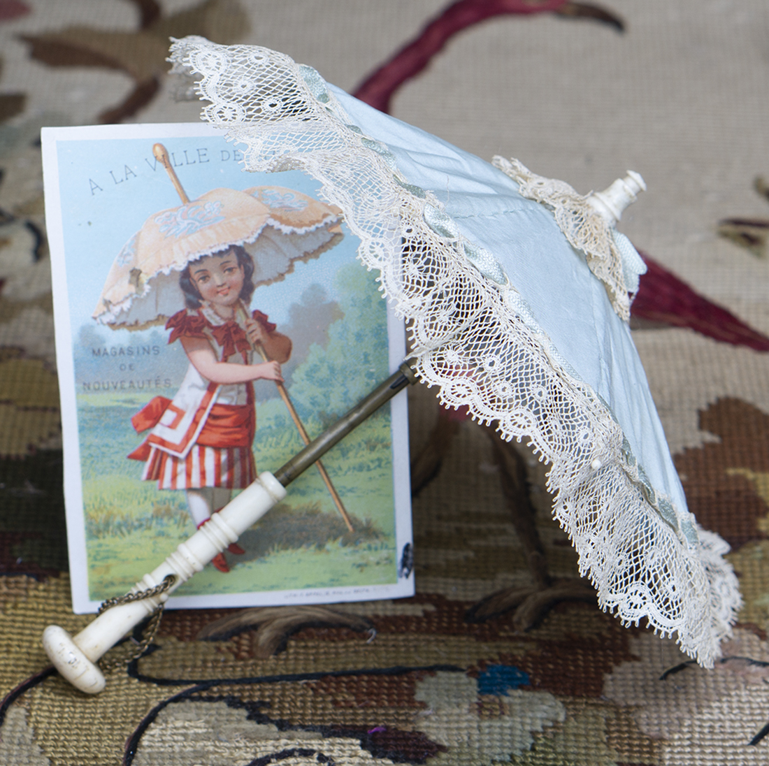 Antique fashion doll parasol