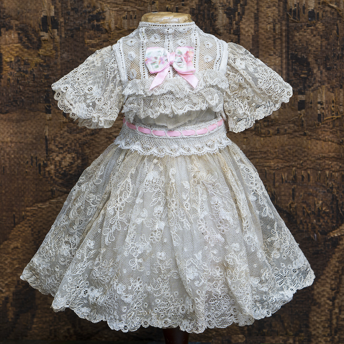 Antique Original  dress for doll 17-18in 