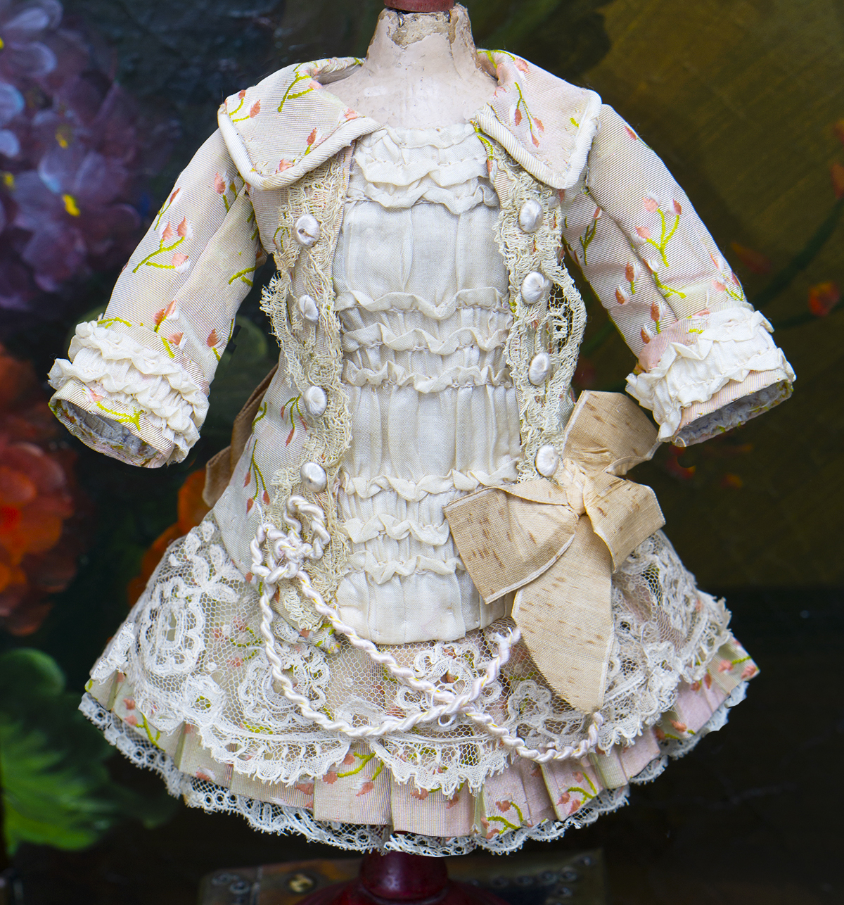 Antique dress for doll about 10