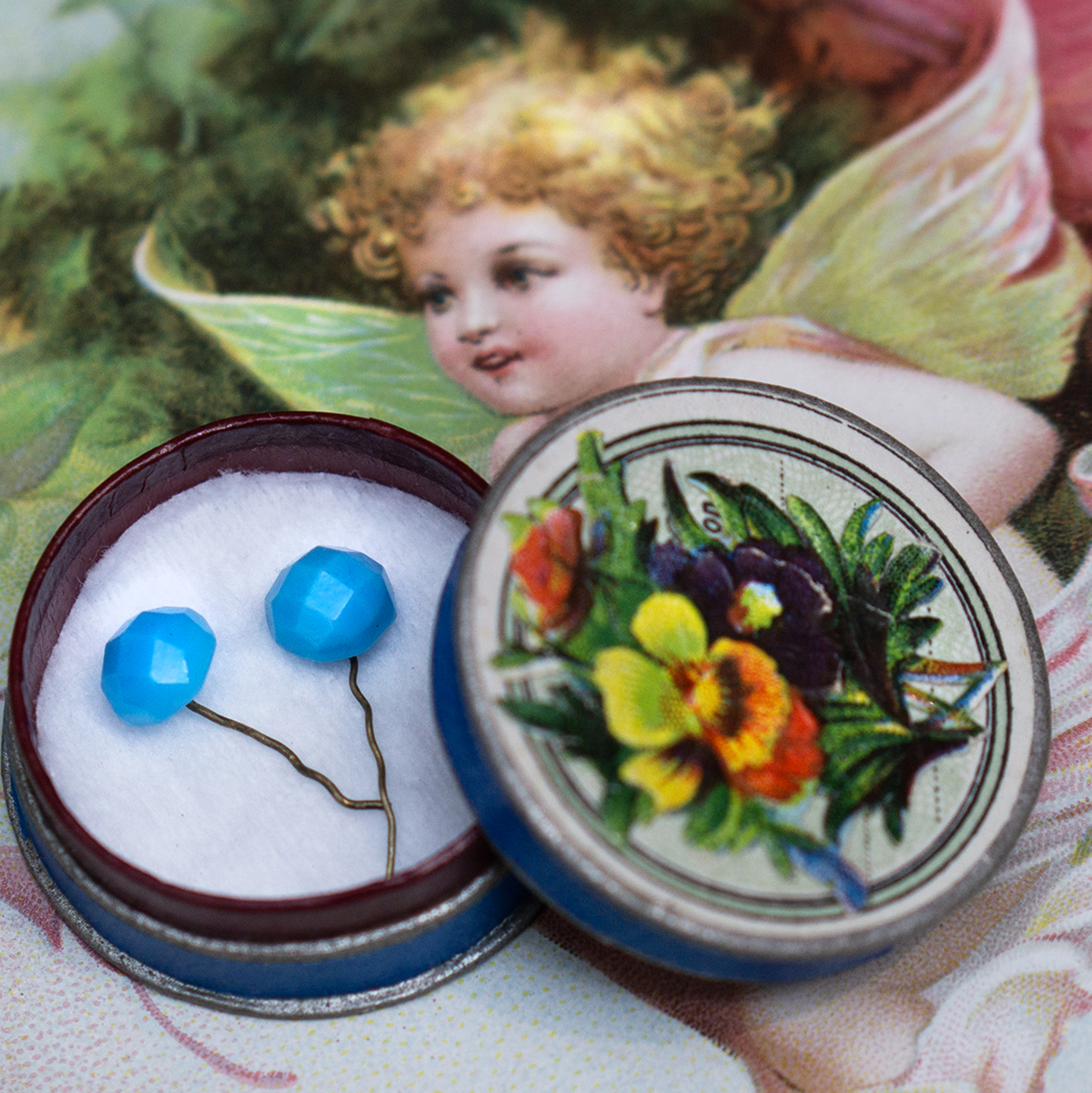 Antique Jumeau earrings