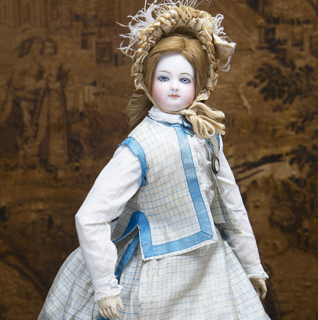44cm fashion wooden body doll