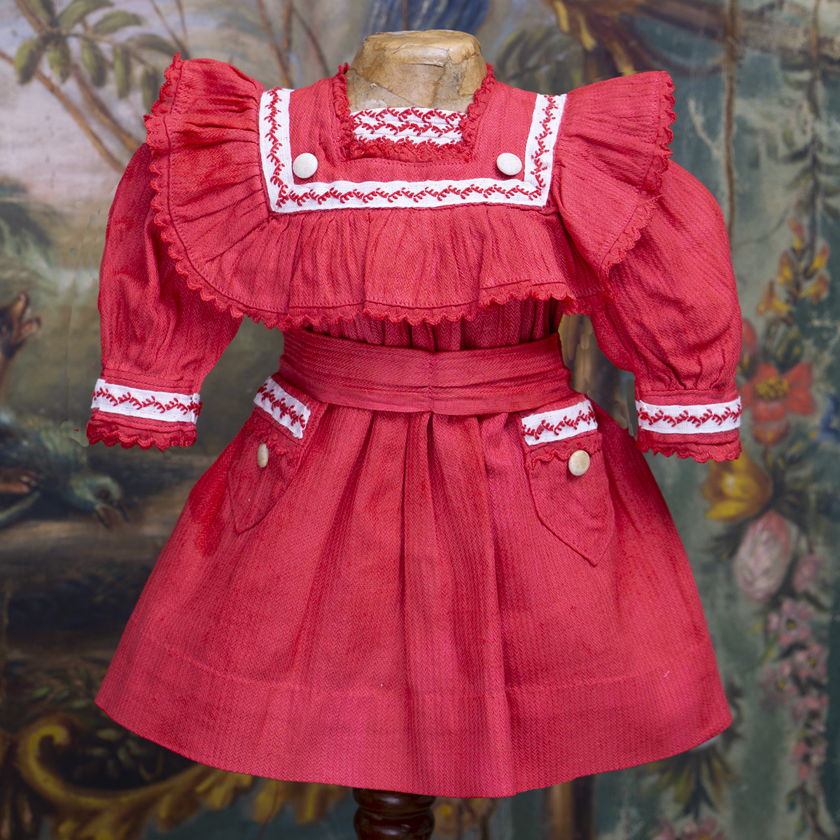 Antique Dress for doll 15-16in
