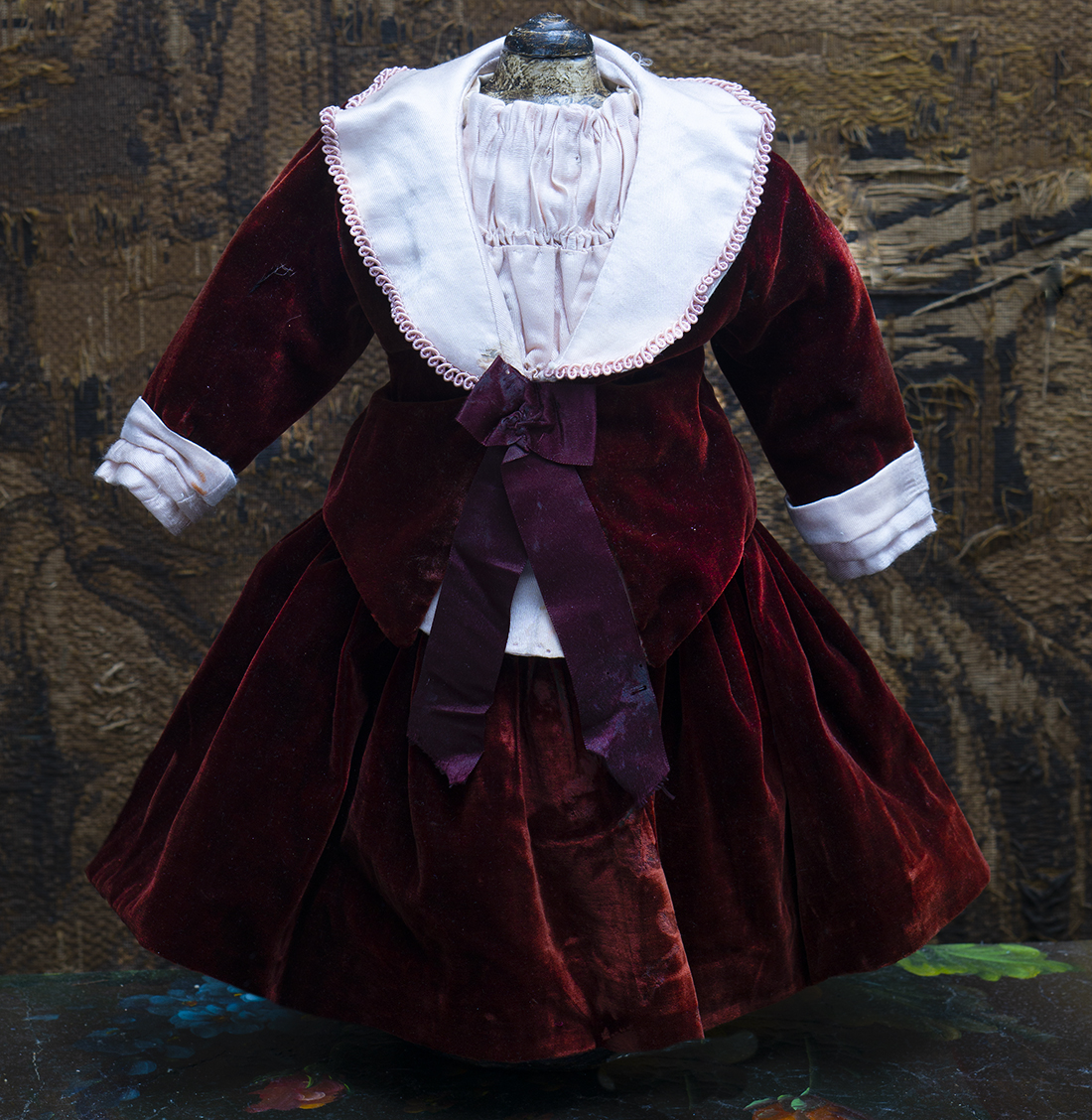 Antique doll costume