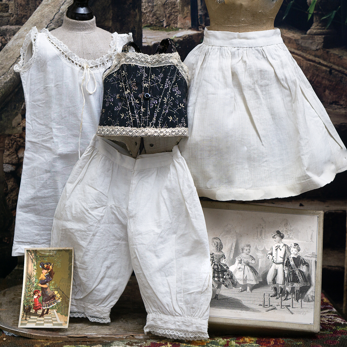 Antique underwear set