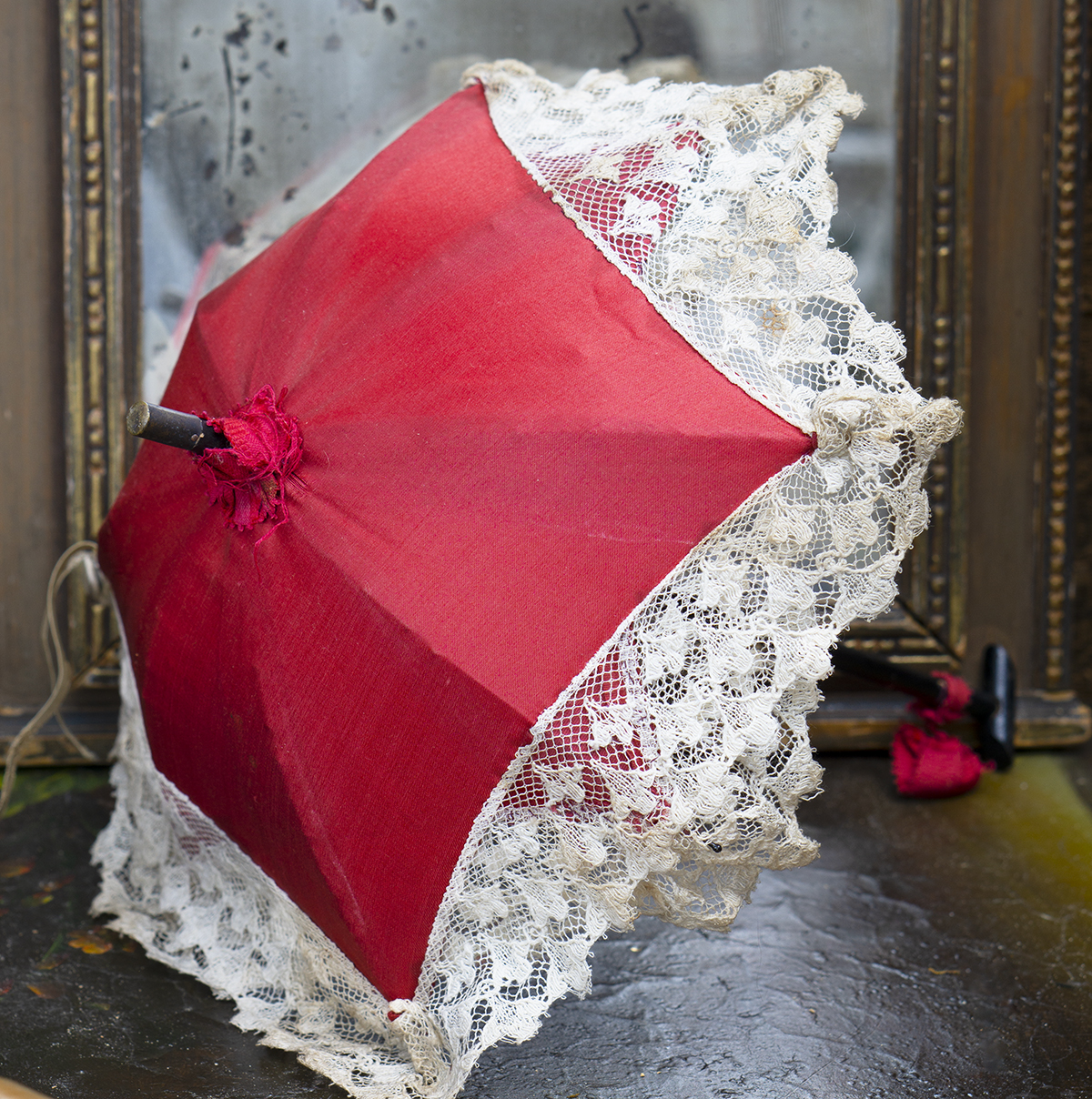 Antique doll parasol