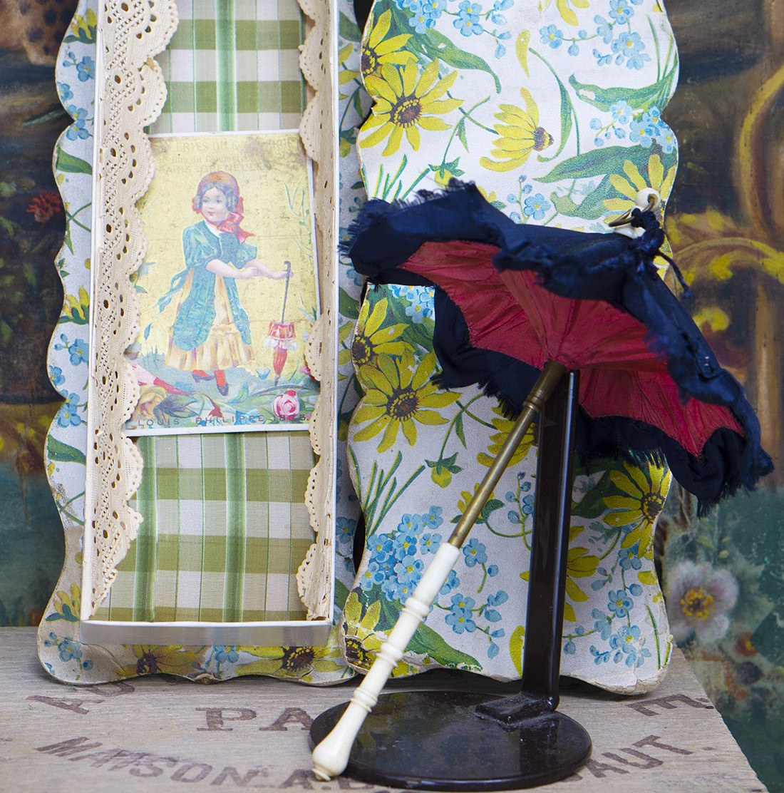 Antique doll parasol