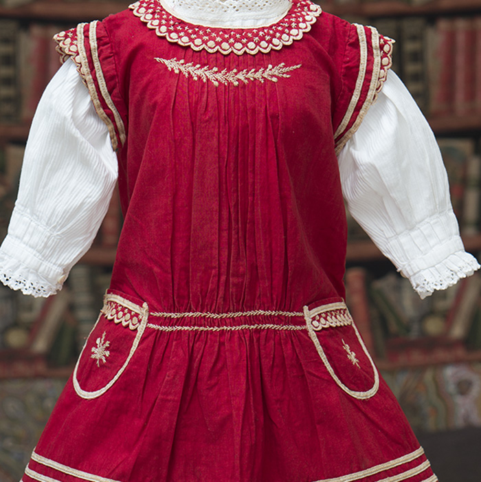 Antique Original Pinafore dress & Blouse