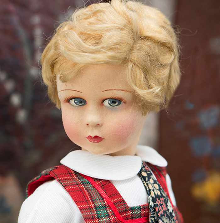 Antique French Felt Raynal doll