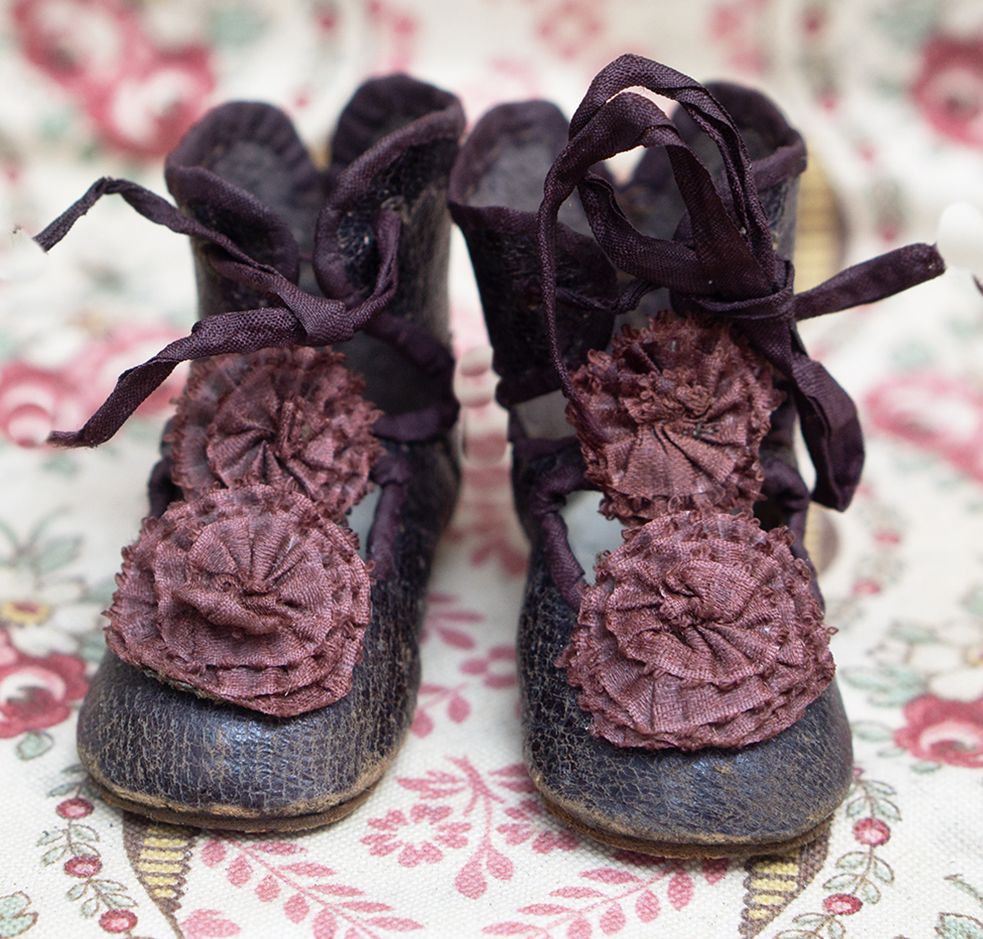 Antique doll shoes