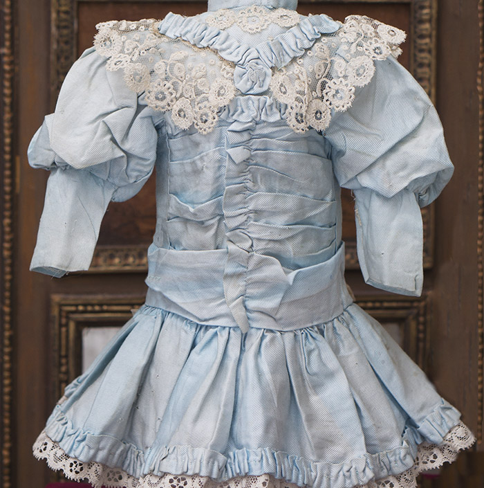 Antique Original Aqua Silk Dress