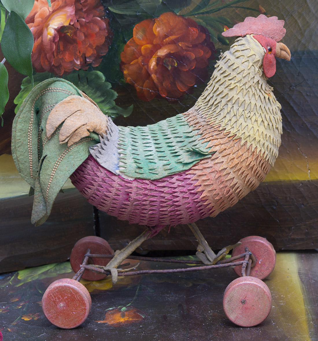 Antique Rooster by Steiff