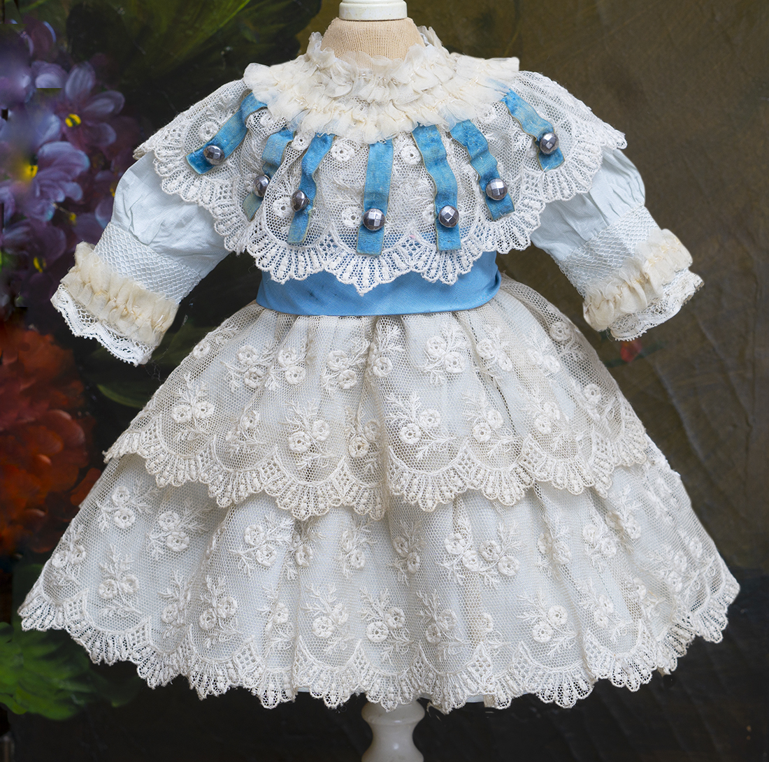 Antique Dress for doll 13-14in