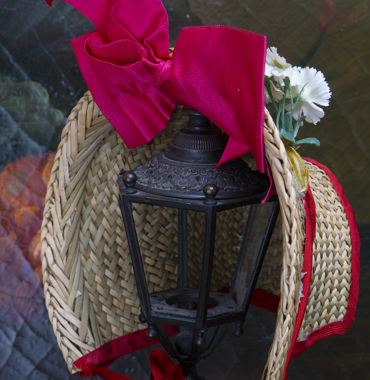 Straw doll hat