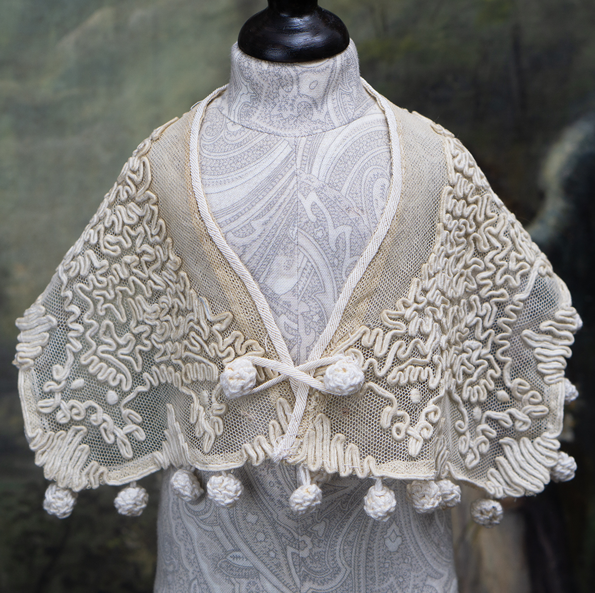 Antique doll shawl