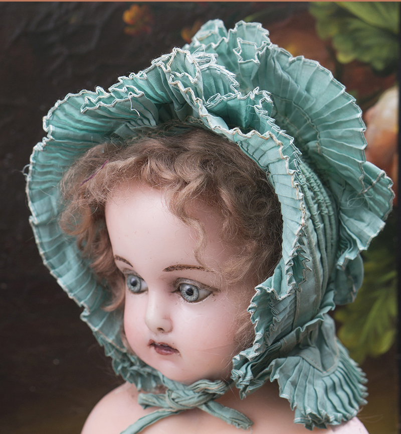 Antique Aqua Bonnet