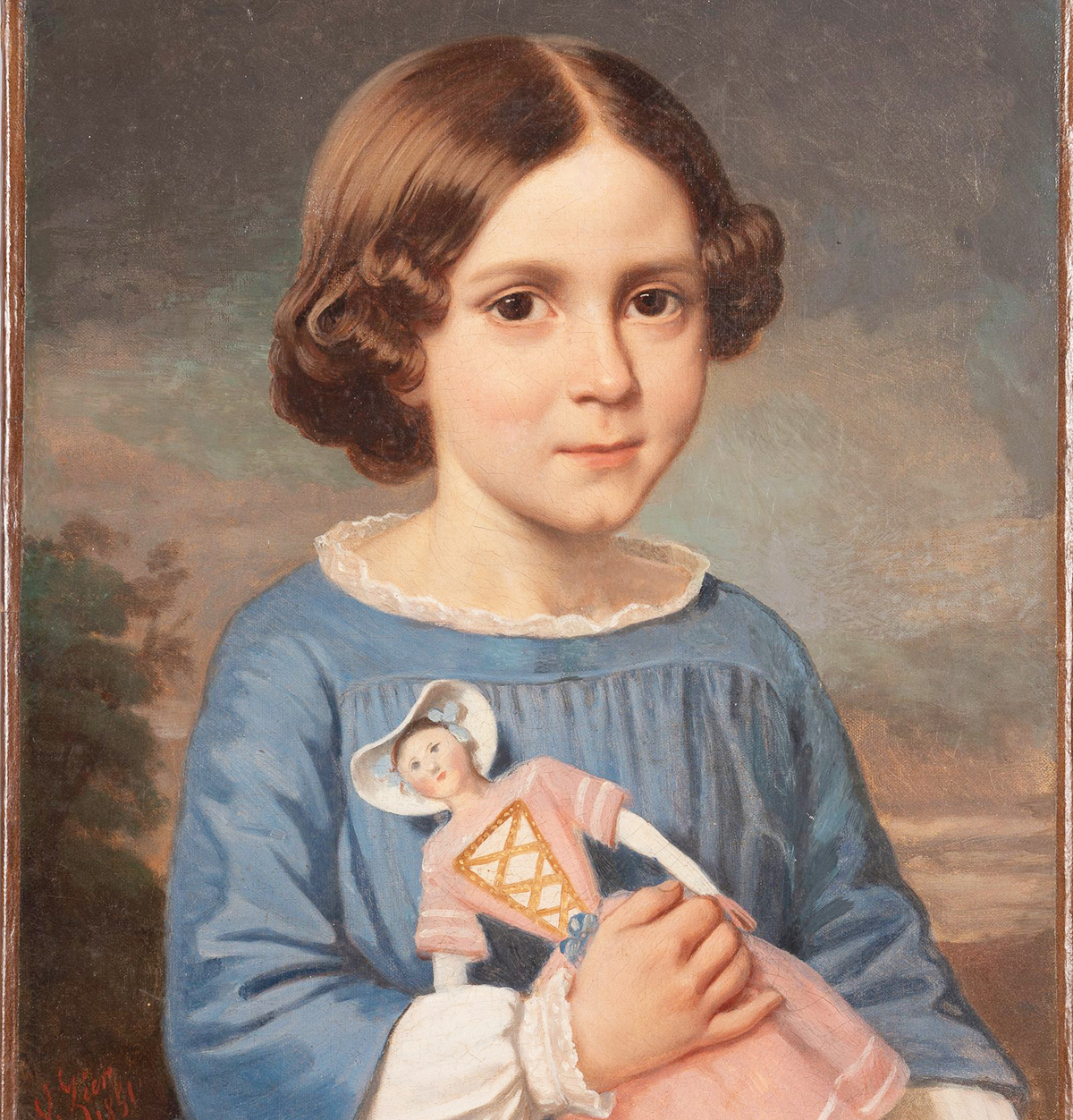 Portrait Girl with doll, c.1851