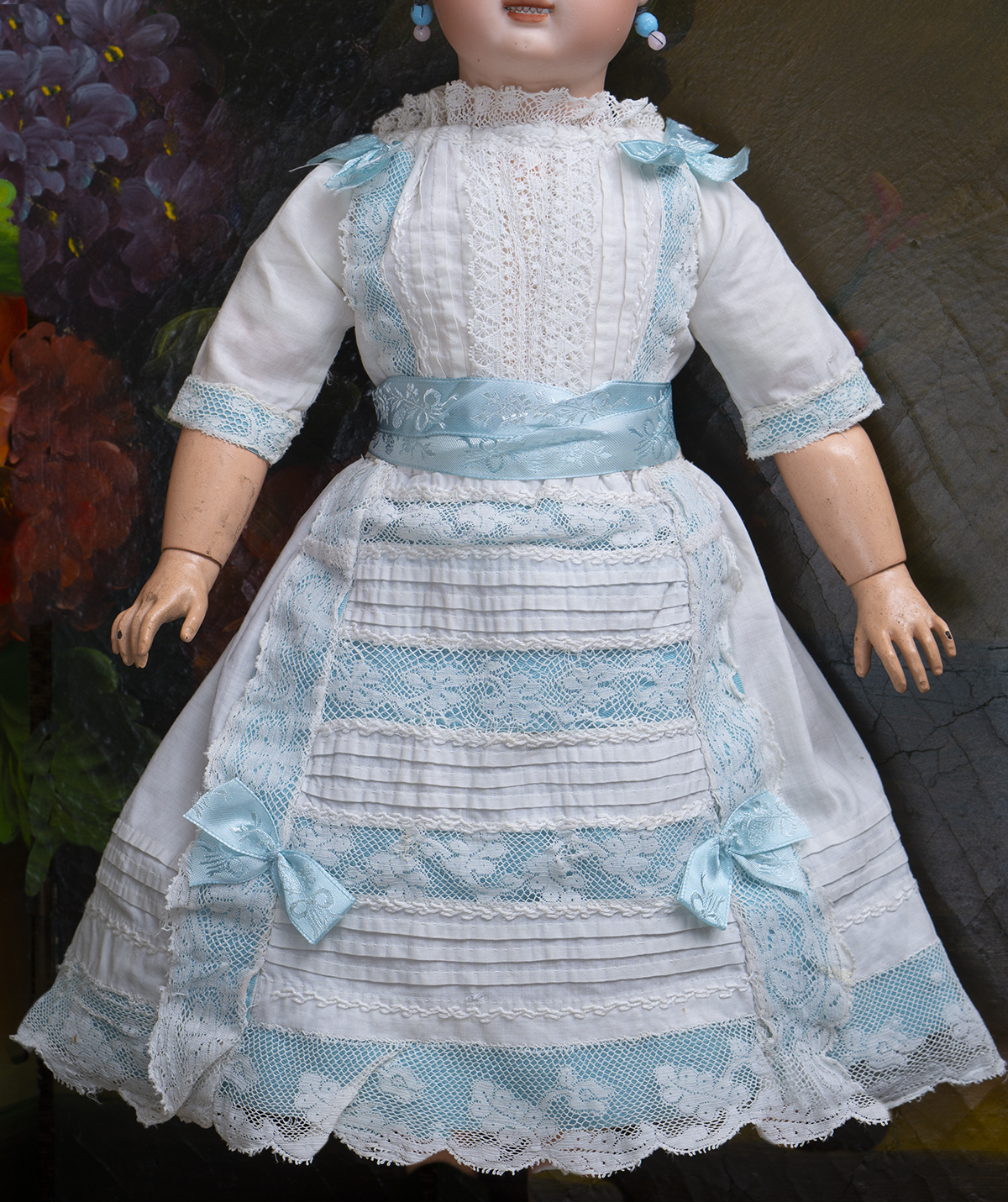 Старинное платье для куклы 40-43см